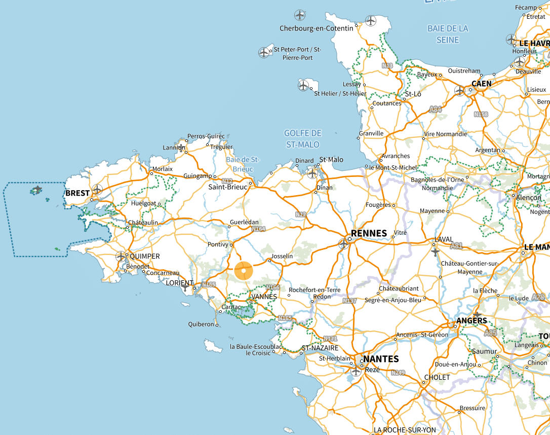 Carte Ouest de la France